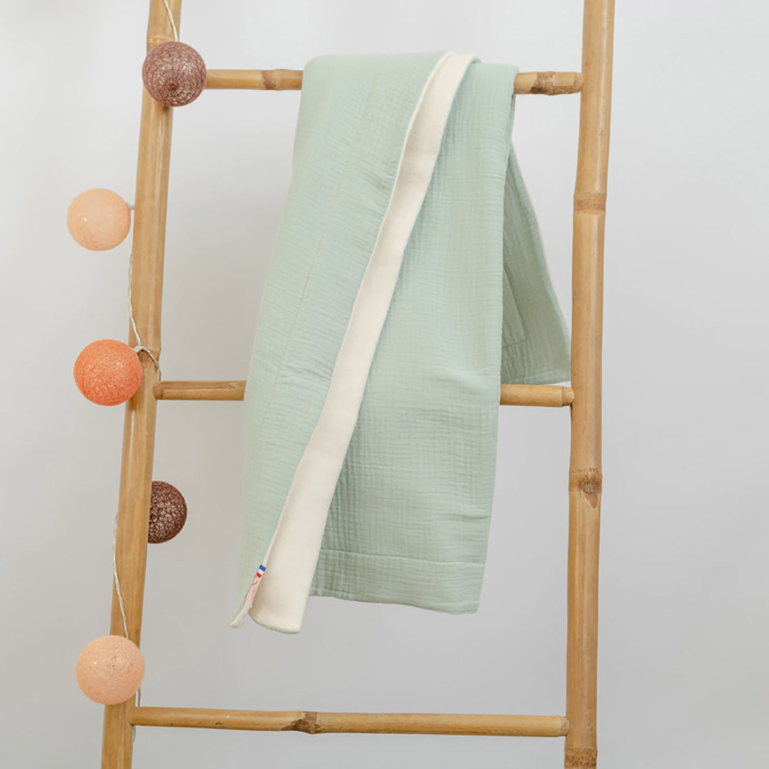 Organic Cotton Fleece Blanket - Green
