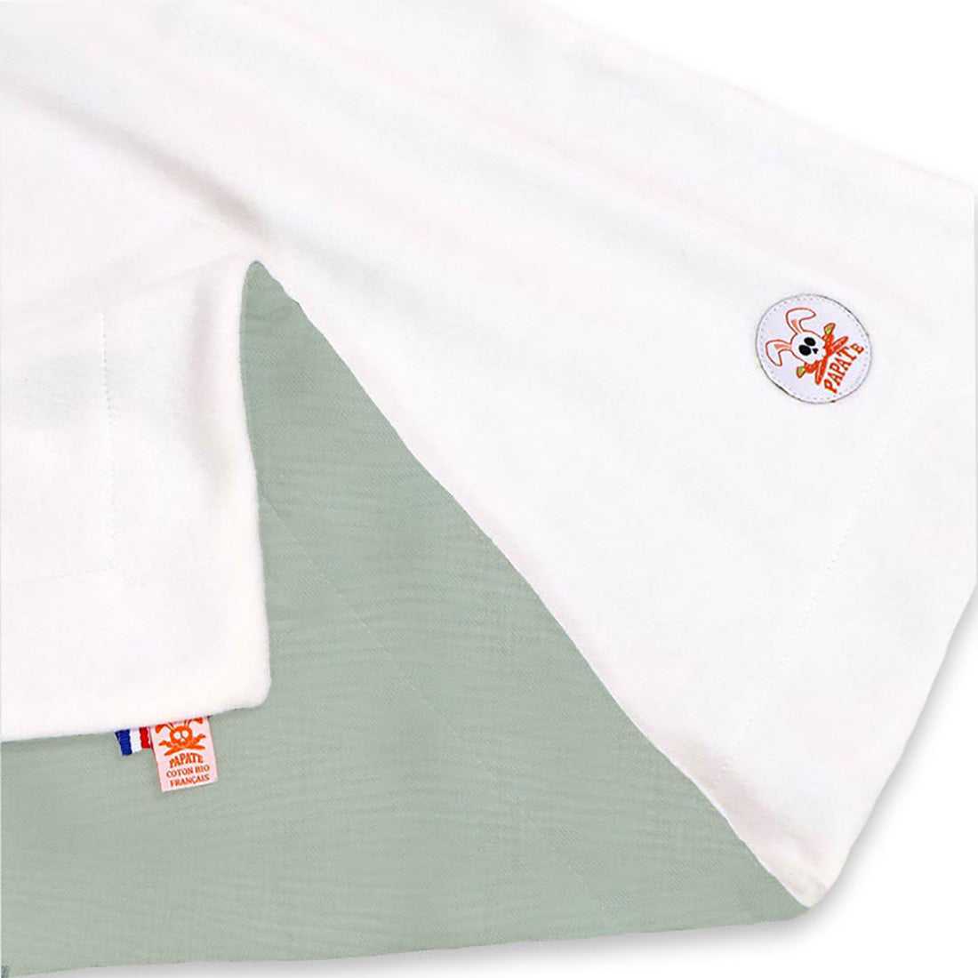 Organic Cotton Fleece Blanket - Green