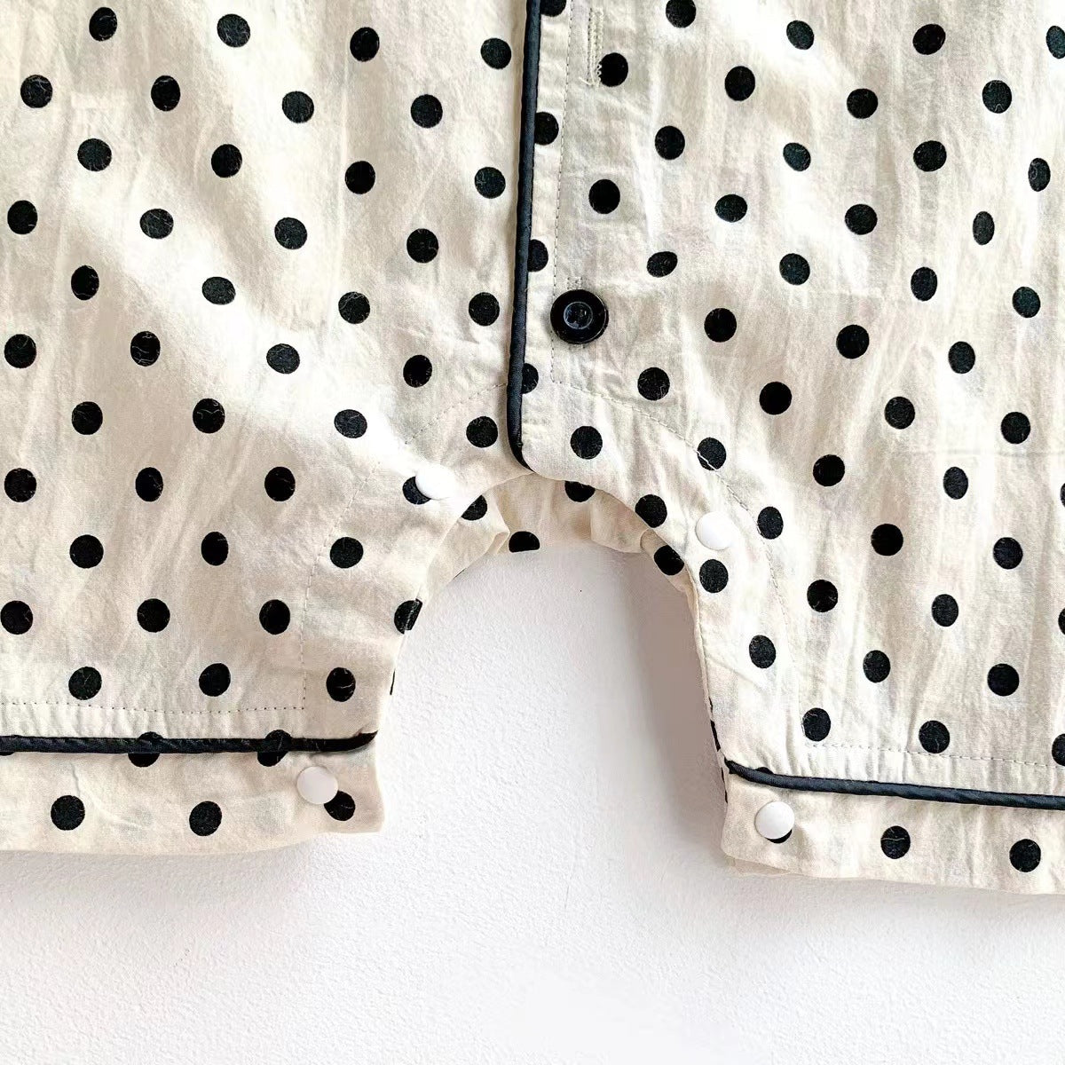 Baby Boy Animal Polka Dot Print Single Breasted Design Short Rompers P